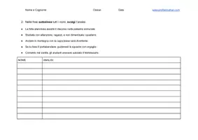 anteprima - Esercizi - Verifica i recupero di Grammatica - Nome e Verbi - Pagina 2