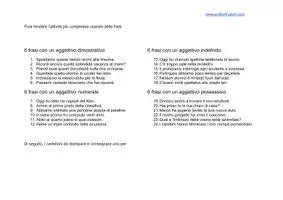 anteprima - Esercizi - Didattica Ludica: Gioco sugli aggettivi determinativi - Pagina 3