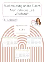 Vorschau - Lehrpläne/Lehrermaterial - Rückmeldung Elternsprechtag 4. Klasse - Deckblatt