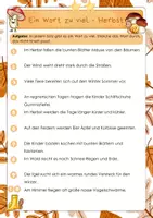 Vorschau - Arbeitsblätter - Ein Wort zu viel - Herbst - Seite 3