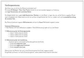Vorschau - Spiele - IQ-Denkspiel – Förderung Logik und räumliches Denken; 86 Karteikarten; 6-fach differenziert! LE bis hochbegabung! - Seite 1