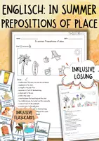 Vorschau - Arbeitsblätter - Englisch Grundschule - In Summer - Reading - Prepositions of place - Deckblatt