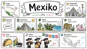 Vorschau - Arbeitsblätter - Lernposter + Arbeitsblatt "Mexiko" + Onlineübung & MP3 + Mindmap + Infografik - Seite 2