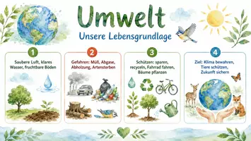 Vorschau - Arbeitsblätter - Lernposter + Arbeitsblatt "Umwelt" + Onlineübung & MP3 + Infografik - Seite 3