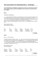 Vorschau - Arbeitsblätter - DTZ Leseverstehen Teil 5 10 Übungen - Deckblatt