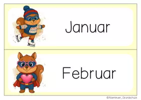 Vorschau - Anderer Materialtyp - Eichhörnchenklasse Tafelkalender Klassentier Eichhörnchen Superhelden - Seite 1
