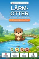 Vorschau - Interaktives Material - 🦦 Der Lärm-Otter: Digitale Lärmampel mit Ruhe-Timer | Klassenmanagement Grundschule | Smartboard - Deckblatt