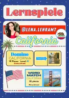 Vorschau - Spiele - California - 3 Spiele für die Wortschatzarbeit! - Deckblatt