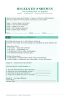Vorschau - Arbeitsblätter - Ethik: Regeln und Normen Klasse 5 | formelle informelle Regeln | Wozu brauchen wir Regeln | ungerechte Regeln | eigene Regeln entwickeln | Fallbeispiele | sofort einsetzbar | Philosophie - Deckblatt