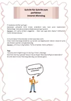 Vorschau - Arbeitsblätter - Deutsch-Merkmale eines inneren Monologs/ Klasse 9-10 - Seite 3