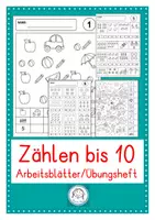 Vorschau - Arbeitsblätter - Zählen bis 10. Arbeitsblätter - Deckblatt