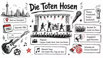 Vorschau - Arbeitsblätter - Arbeitsblätter zum Thema "Die Toten Hosen" + Lösung & MP3 + Mindmap + Infografik - Seite 1