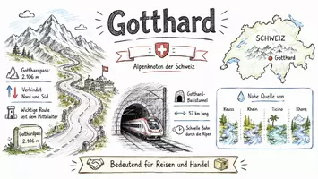 Vorschau - Arbeitsblätter - Lernposter + Arbeitsblätter zum Thema "Gotthard" + Lösung & MP3 + Mindmap + Infografik - Seite 2