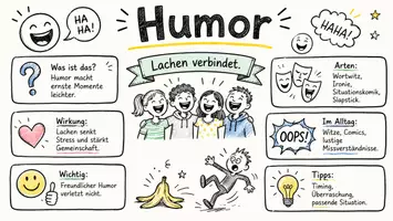 Vorschau - Arbeitsblätter - Arbeitsblätter zum Thema "Humor" + Lösung & MP3 + Mindmap + Infografik - Seite 1