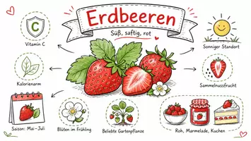 Vorschau - Arbeitsblätter - Arbeitsblätter zum Thema "Erdbeere" + Lösung & MP3 + Mindmap + Infografik - Seite 1