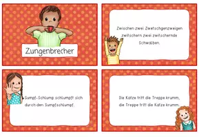 Vorschau - Stationenlernen - Zungenbrecher | Spielerische Sprachförderung - Seite 1