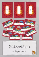 Vorschau - Stationenlernen - Satzzeichen | Superstar - Deckblatt