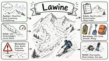 Vorschau - Arbeitsblätter - Lernposter + Arbeitsblätter zum Thema "Lawinen" + Lösung & MP3 + Mindmap + Infografiken - Seite 2