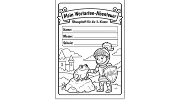 Vorschau - Unterrichtsreihen - Wortarten komplett – 17 Materialien: Arbeitshefte, Quiz & Spickzettel Deutsch - Seite 1