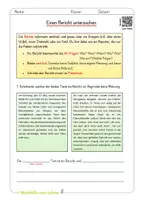 Vorschau - Arbeitsblätter - Bericht schreiben Klasse 4/5 Komplettpaket - Seite 1