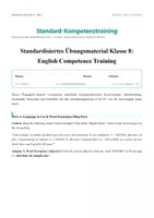 Vorschau - Stundenentwürfe - Fit für VERA 8 Englisch – Übungsheft Klasse 8 mit Musterlösungen und Erklärungen - Deckblatt