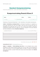 Vorschau - Stundenentwürfe - VERA 8 Deutsch Vorbereitung Klasse 8 – Kompetenztraining mit Lösungen für Sprache, Lesen & Schreiben - Deckblatt