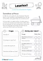 Vorschau - Arbeitsblätter - 10 Lesetexte zum Sommer (mit Aufgaben) - Seite 3