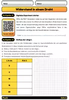 Vorschau - Arbeitsblätter - Widerstand Draht - PhET Arbeitsblatt Physik Klasse 7-10 - Stromstärke, Spannung, spezifischer Widerstand, Ohm - Seite 3