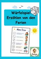 Vorschau - Arbeitsblätter - Sommerferien - Erzählspiel - Seite 1