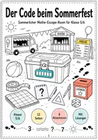 Vorschau - Spiele - Mathe Escape Room Sommerfest | Mathematik Klasse 5/6 - Seite 1