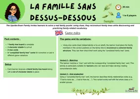 Aperçu - Apprentissages en autonomie - La famille sans dessus-dessous (échantillon gratuit) - Page 3