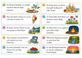 Vorschau - Arbeitsblätter - Diktatsätze zum Sommer - Laufdiktat, Partnerdiktat, Dosendiktat - Seite 3