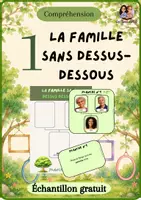 Aperçu - Apprentissages en autonomie - La famille sans dessus-dessous (échantillon gratuit) - Page de couverture