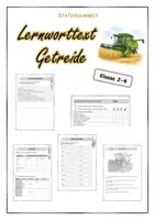 Vorschau - Unterrichtsreihen - Lernworttext Getreide - Deckblatt