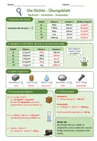 Vorschau - Arbeitsblätter - Dichte – Physik Sek I Arbeitsblätter inkl. Lösungen - Seite 3