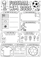 Vorschau - Arbeitsblätter - Doodle-Freebie zur Fußball-WM 2026 l 2-fach differenziert - Seite 2