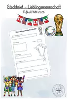 Vorschau - Arbeitsblätter - Fußball WM 2026 - Deckblatt