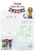 Vorschau - Arbeitsblätter - Fußball WM 2026 - Deckblatt