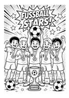 Vorschau - Mal- und Bastelvorlagen - Fußball WM 2026 Ausmalbilder - Seite 2