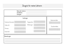 Vorschau - Anderer Materialtyp - Feedbackmethode - Zeugnis für die Lehrkraft - Seite 2