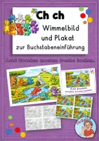 Vorschau - Arbeitsblätter - Buchstabe ch: Wimmelbild/Plakat und Material zur Buchstabeneinführung und - übung - Seite 1