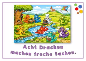 Vorschau - Arbeitsblätter - Buchstabe ch: Wimmelbild/Plakat und Material zur Buchstabeneinführung und - übung - Seite 3