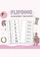 Vista previa - Manualidades / Dibujos para colorear - Números Romanos Flipbook - Portada