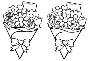 Aperçu - Matériel pour travaux manuels / dessin - Carte bouquet pour la Fête des Mères - Page 2