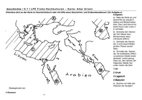 Vorschau - Arbeitsblätter - Alter Orient: Mesopotamien (u. a. Vergleich mit Ägypten) - Deckblatt