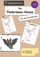 Vorschau - Arbeitsblätter - Steckbrief Fledermaus & Fledermausklasse Ideen - Deckblatt