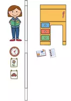 Vista previa - Manualidades / Dibujos para colorear - Tarjeta para la Maestra: ¡Gracias por ayudarme a crecer! - página 2