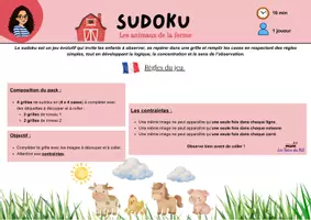 Aperçu - Jeux - Sudoku "Les animaux de la ferme" - Page 2