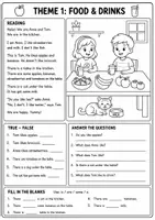 Vorschau - Arbeitsblätter - Englisch Reading | Food & Drinks | Klasse 4/5 - Seite 1