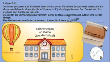Vorschau - Arbeitsblätter - Erinnerungsbox Grundschulzeit - Seite 1